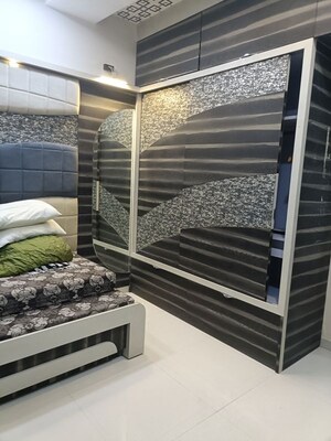 Bedroom in 2 BHK Apartment at Shree Nandanvan homes, Kalwa – for Rent