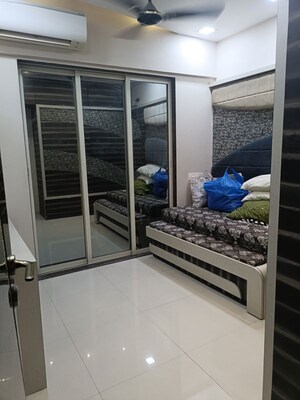 Bedroom in 2 BHK Apartment at Shree Nandanvan homes, Kalwa – for Rent