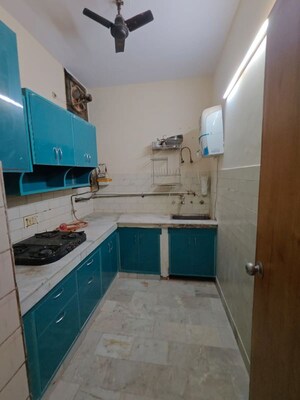 Kitchen in 3 BHK Builder Floor at Rajouri Garden – for Rent