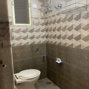 Bathroom in 1 BHK Apartment at Amazon Park, Eksar – for Rent