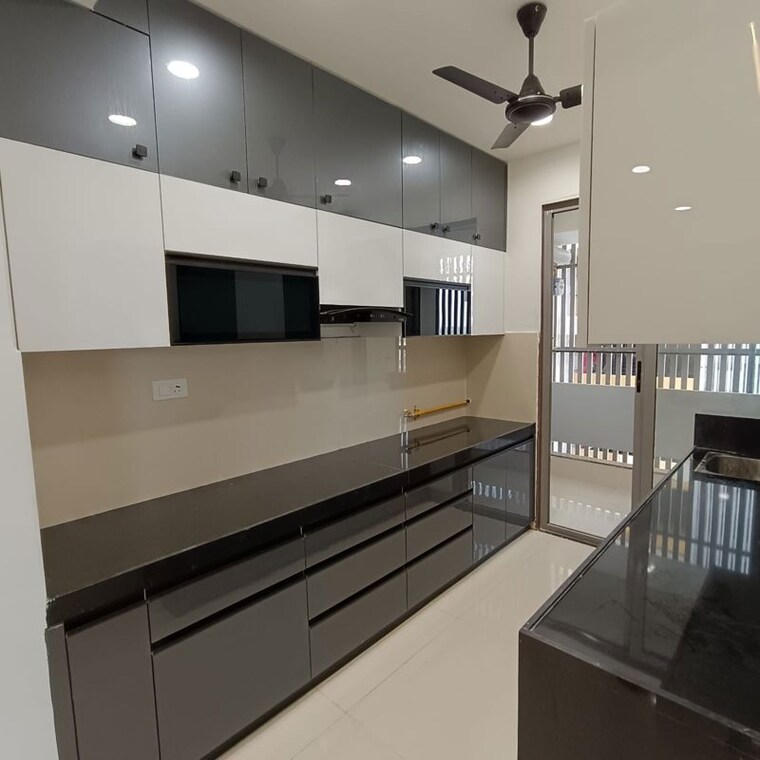 Kitchen, gift city 2 Bedroom 1600 Sq.Ft. Apartment In Gift City Gandhinagar 10336148