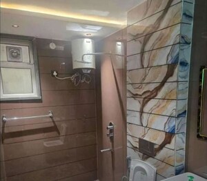 Bathroom in 3 BHK Apartment at CRD Golden Castle, Patiala Road – for Rent