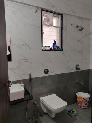 Bathroom in 3 BHK Apartment at Sharada Alliance Paritosh, Balewadi – for Rent