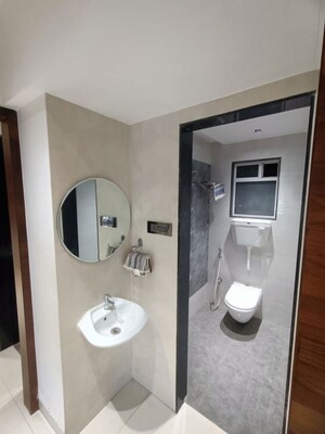 Bathroom in 1 BHK Apartment at Charms Global City, Ambernath East – for Sale