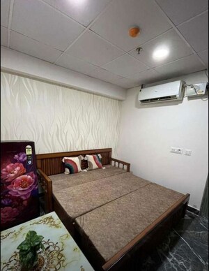 Living Room in 1 BHK Apartment at Chandigarh Citi Center, Vip Road – for Rent