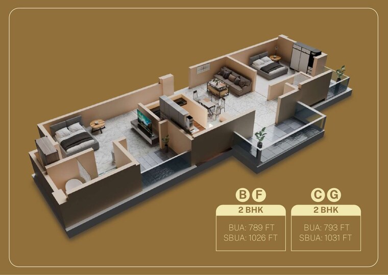 Floor Plan, milan nagar 1 Bedroom 476 Sq.Ft. Apartment In Milan Nagar Guwahati 10336337