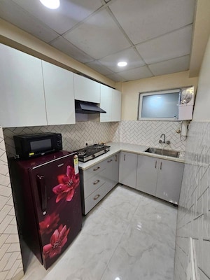 Kitchen in 1 BHK Apartment at Freedom Fighters Enclave – for Rent