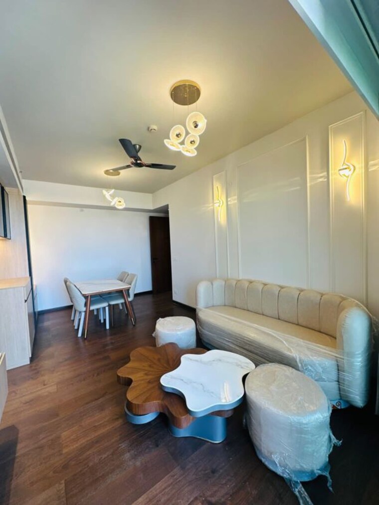 Living Room, krisumi-waterfall-residences 2 Bedroom 1450 Sq.Ft. Apartment In Sector 36a Gurgaon 10336391