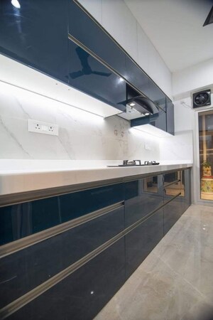 Kitchen in 3 BHK Apartment at Rustomjee Seasons Bandra East, Bandra East – for Rent