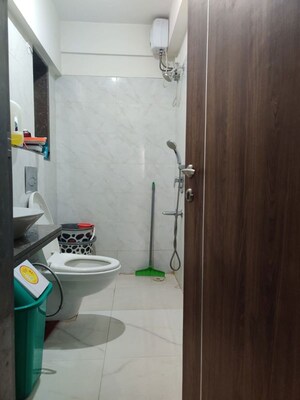 Bathroom in 1 BHK Apartment at Aadi Allure, Kanjurmarg East – for Rent
