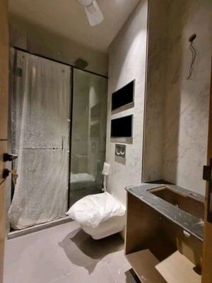 Bathroom in 3 BHK Apartment at Saket – for Rent