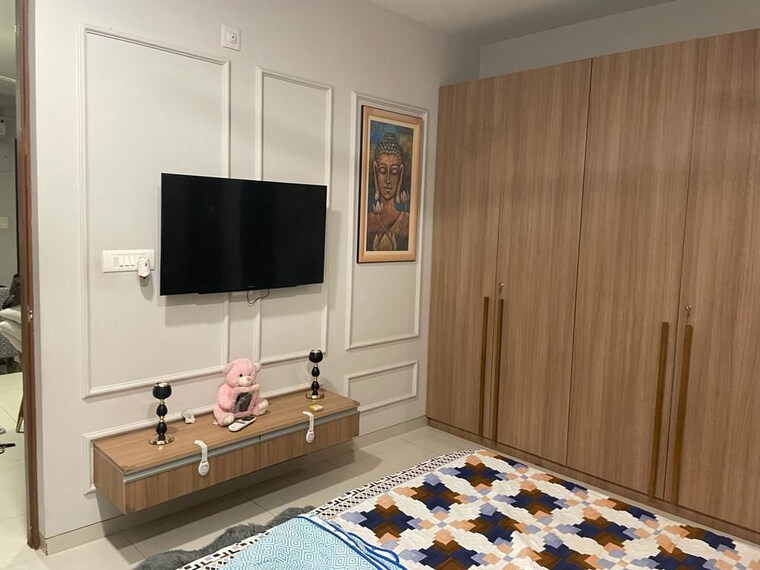 Bedroom, aaryan-builders-embassy 3 Bedroom 1440 Sq.Ft. Apartment In Ambli Ahmedabad 10336403