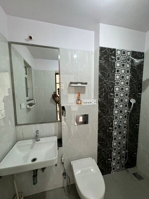 Bathroom in 2 BHK Apartment at Omkar Ananta, Goregaon East – for Rent