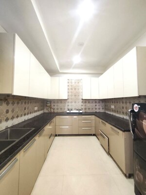 Kitchen in 3.5 BHK Builder Floor at Freedom Fighters Enclave – for Rent