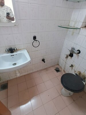 Bathroom in 3 BHK Apartment at Lokhandwala Whispering Palms, Kandivali East – for Rent