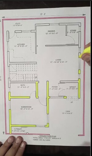 6 BHK Independent House – Map Location View at Sector 11 - for Sale