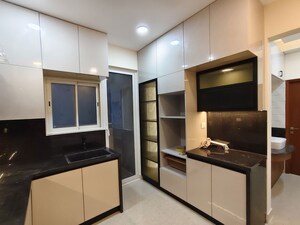 Kitchen in 3 BHK Apartment at Aparna Serene Park, Kondapur – for Rent