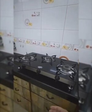 Kitchen in 1 BHK Apartment at Bethany CHS, Mahim – for Rent