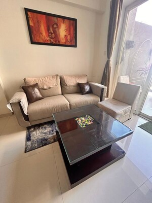 Living Room in 2 BHK Apartment at Lakshmi Ivana, Wakad – for Rent