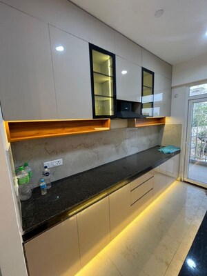Kitchen in 3.5 BHK Builder Floor at Smart World Gems, Sector 89 – for Rent