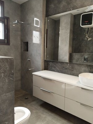 Bathroom in 4 BHK Builder Floor at Jasola – for Sale