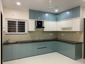Kitchen in 3 BHK Apartment at Rajapushpa Regalia, Kokapet – for Rent