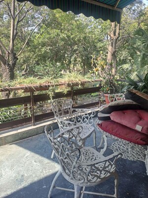 Balcony in 3 BHK Apartment at Panchsheel Enclave – for Rent