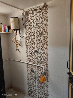 Bathroom in 1 BHK Apartment at Shriram Nagar CHS, Aundh – for Rent