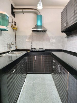 Kitchen in 2 BHK Builder Floor at Green Park Extension – for Rent