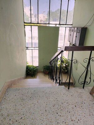 Staircase in 2 BHK Builder Floor at Green Park Extension – for Rent