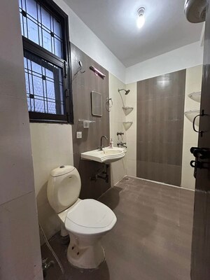 Bathroom in 4 BHK Builder Floor at Kohat Enclave – for Rent