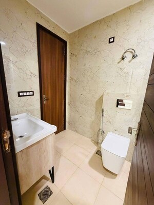 Bathroom in 3 BHK Builder Floor at 4S Aradhya Extension, Sector 67a – for Rent