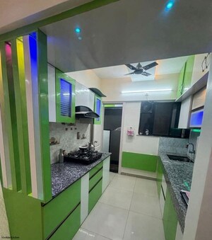 Kitchen in 2 BHK Apartment at Anshul Kanvas, Wagholi – for Rent