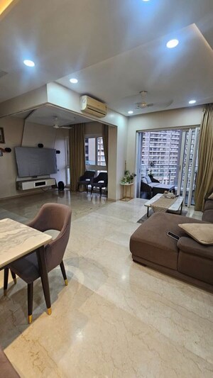 Living Room in 2 BHK Apartment at LnT Realty Crescent Bay, Parel – for Rent