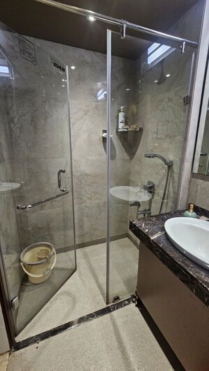 Bathroom in 2 BHK Apartment at LnT Realty Crescent Bay, Parel – for Rent