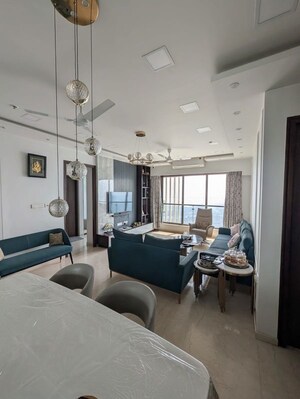 Living Room in 3 BHK Apartment at Peninsula Celestia Spaces, Parel – for Rent