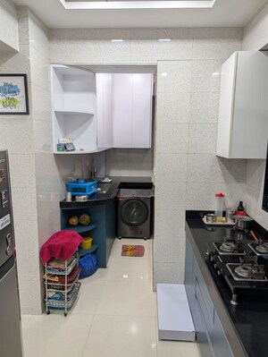 Kitchen in 3 BHK Apartment at Peninsula Celestia Spaces, Parel – for Rent