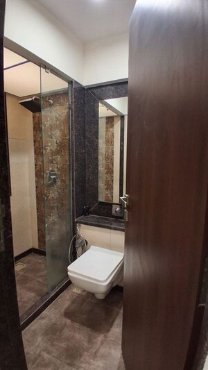 Bathroom in 2 BHK Apartment at Rizvi Cedar, Malad East – for Rent