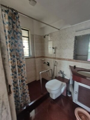 Bathroom in 3 BHK Apartment at Sita Bhuvan Apartment, Khar West – for Rent