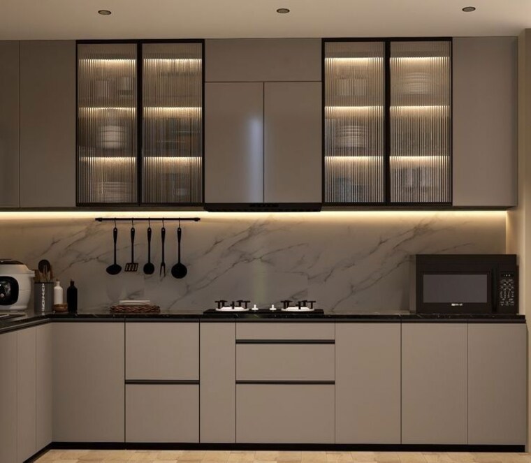 Kitchen, krisumi-waterfall-residences 3 Bedroom 1920 Sq.Ft. Apartment In Sector 36a Gurgaon 10337170