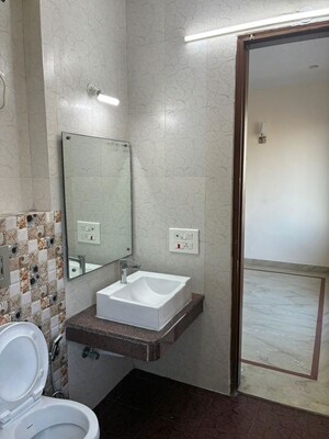 Bathroom in 2 BHK Builder Floor at Ansal Oriental Homes, Sushant Lok Iii – for Rent