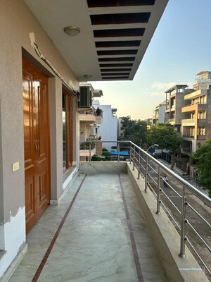 Balcony in 2 BHK Builder Floor at Ansal Oriental Homes, Sushant Lok Iii – for Rent