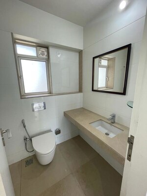 Bathroom in 2 BHK Apartment at Godrej The Trees, Vikhroli East – for Rent