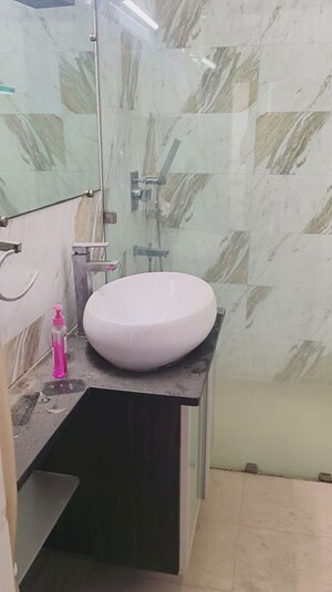 Bathroom in 3 BHK Apartment at Sector 6 Dwarka – for Rent