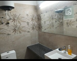 Bathroom in 1 RK Apartment at Paramount Golf Forest Studio Apartments - OAK Towe, Zeta I Greater Noida – for Rent