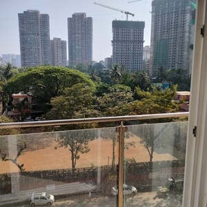 Balcony in 3 BHK Apartment at Aastha Heights, Goregaon West – for Rent