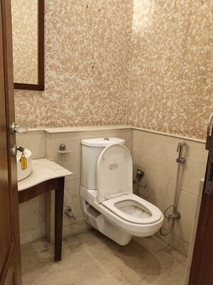 Bathroom in 4 BHK Apartment at Vasant Vihar – for Rent