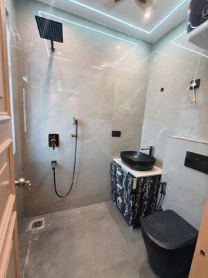 Bathroom in 2 BHK Builder Floor at East Of Kailash – for Rent