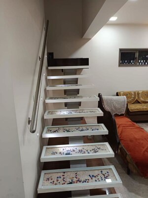 Staircase in 4 BHK Villa at Science City – for Sale