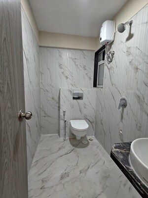 Bathroom in 1 BHK Apartment at Vision Heights, Jogeshwari West – for Rent